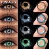 FUNSACHY 1 Pair New Color Contact Lenses for Eyes Beautiful Pupil Fashion Gray Brown Soft Lenses Yearly Cosmetics Korean Lens
