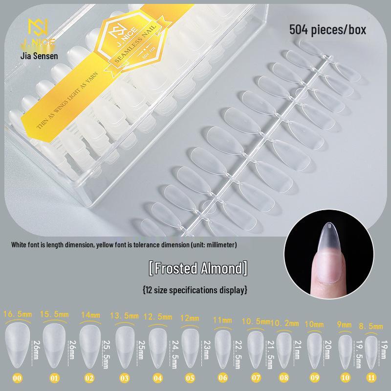 540 Ultra-Thin Transparent Half-Cover False Nail Tips - Seamless, No Carving Required