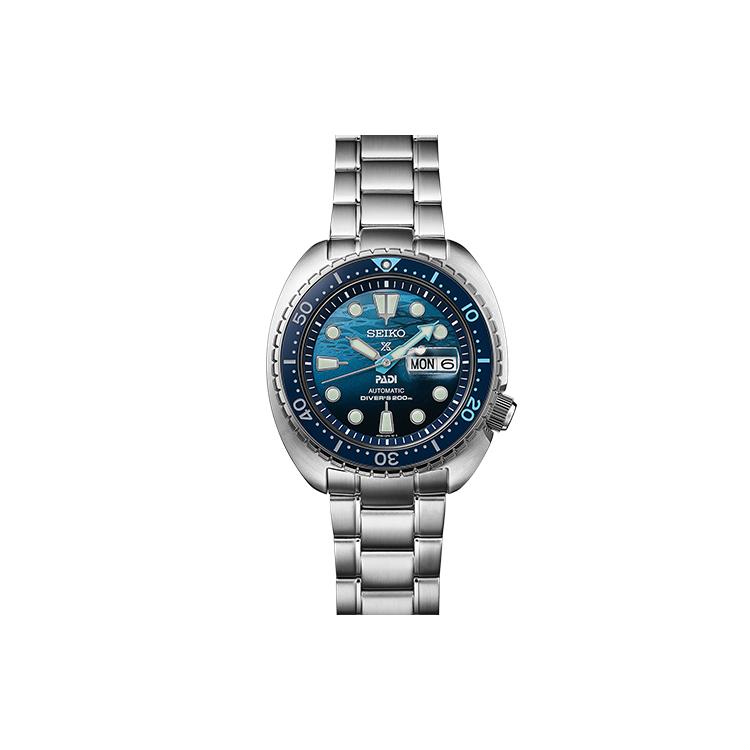 Seiko Prospe Автоматический/Ручной Механический Механизм Силиконовый Нержавеющая Сталь Ремешок Часы Мужские Часы SRPK01K1