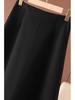2025 Autumn/Winter Women's High-Quality Woolen A-Line High-Waisted Long Skirt