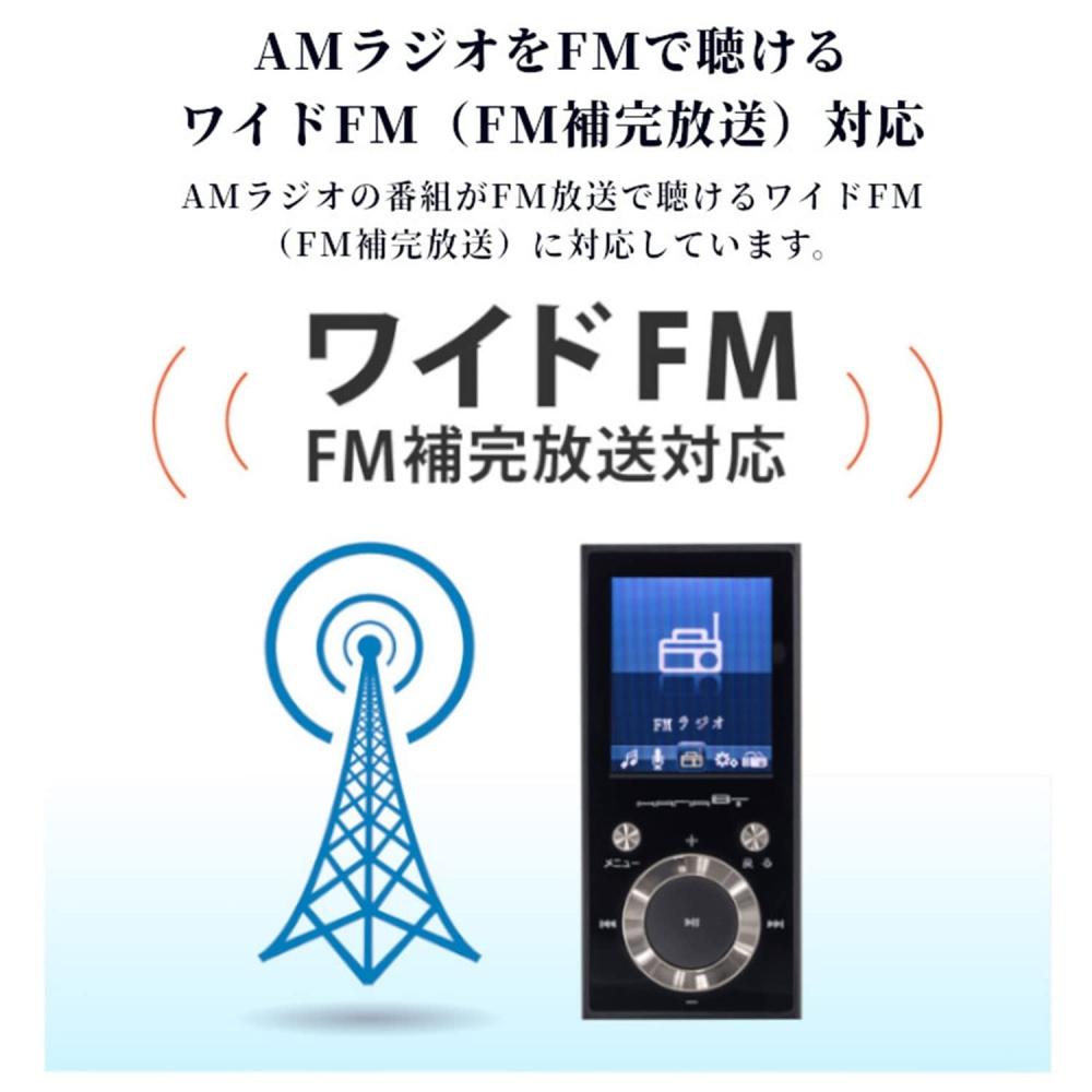 Зеленый дом MP3-плеер 16 ГБ Bluetooth совместимый FM-радио диктофон запись MicroSD совместимая музыка черный GH-KANABTS16-BK