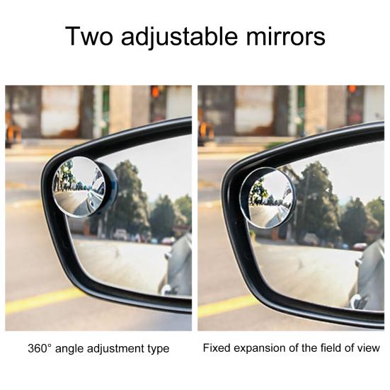 2шт выпуклое зеркало заднего вида ясное вращение на 360 градусов широкий угол автомобиля