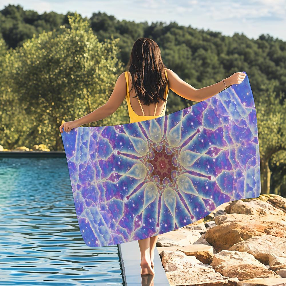 M-Mandala Art meditation Towel Quick Drying Beach Towels Are Suitable For Swimming Pools Camping Yoga And The Gym