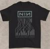 Концертная черная мужская футболка Nine Inch Nails с коротким рукавом от S до 5XL подарок для фанатов