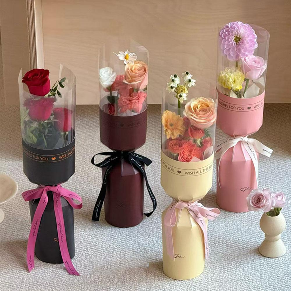 DIY Mother's Day Bouquet Bag Literary Packaging Bags Gifts Flower Wrapping Paper