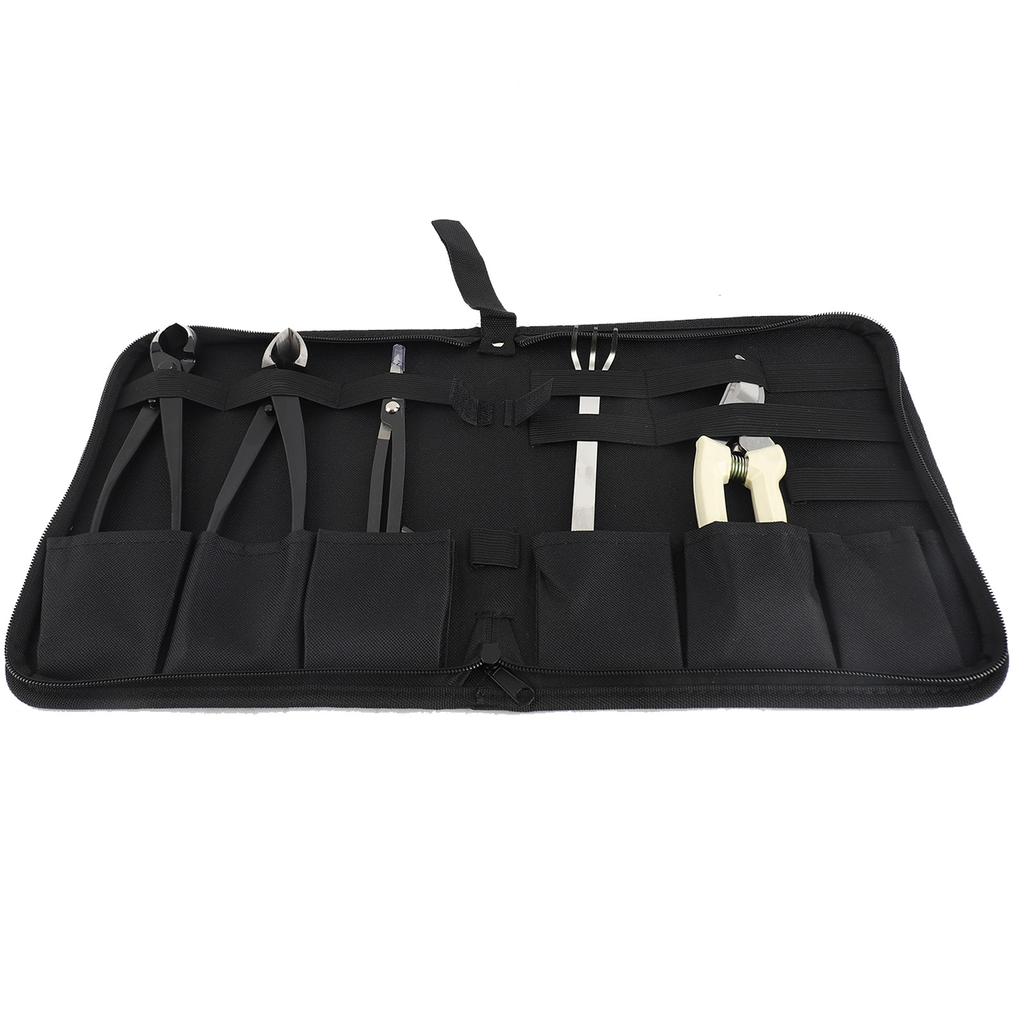 5Pcs Bonsai Tool Set Kit Carbon Steel Bonsai Scissors Rake Branch Cutter Pruning Shears Pliers