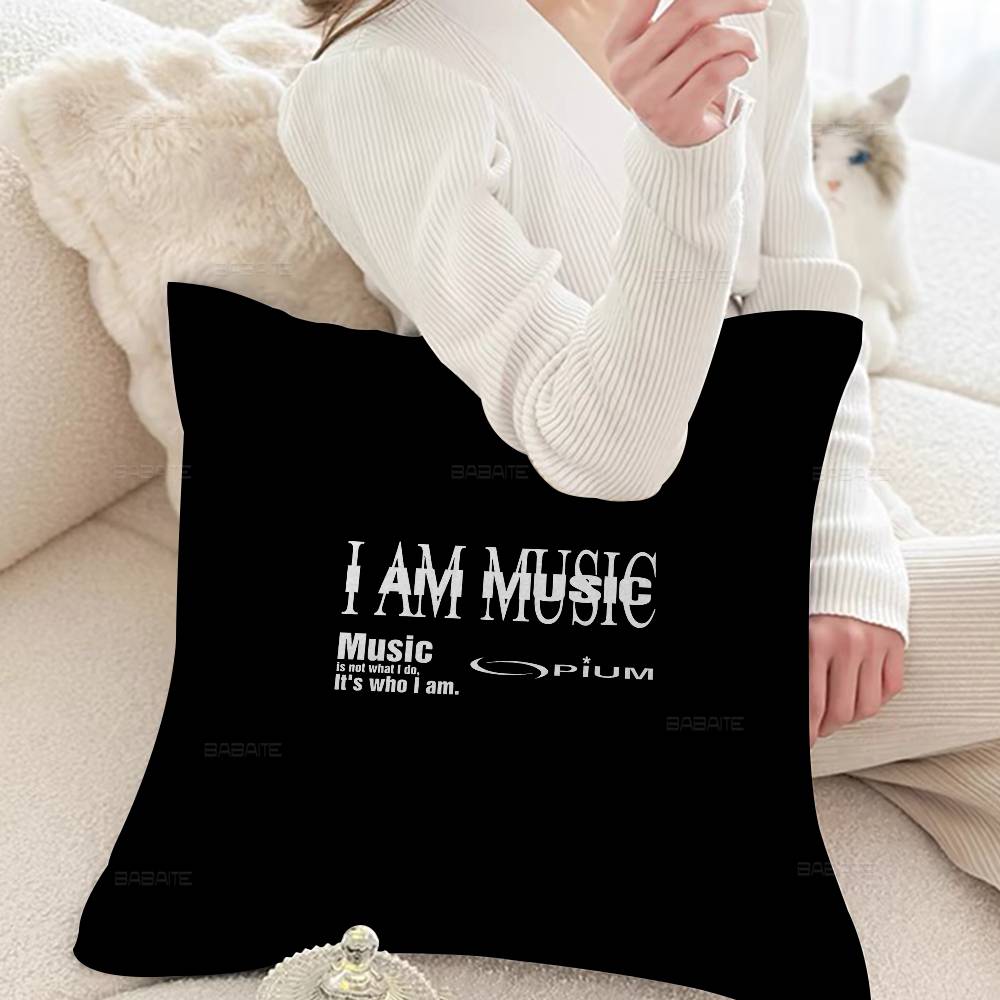 Hip Hop Playboi Carti I Am Music Personalized Pillow Cover Kids Bedroom Wild Party Decor Pillowcase Kid Birthday Shower Gift