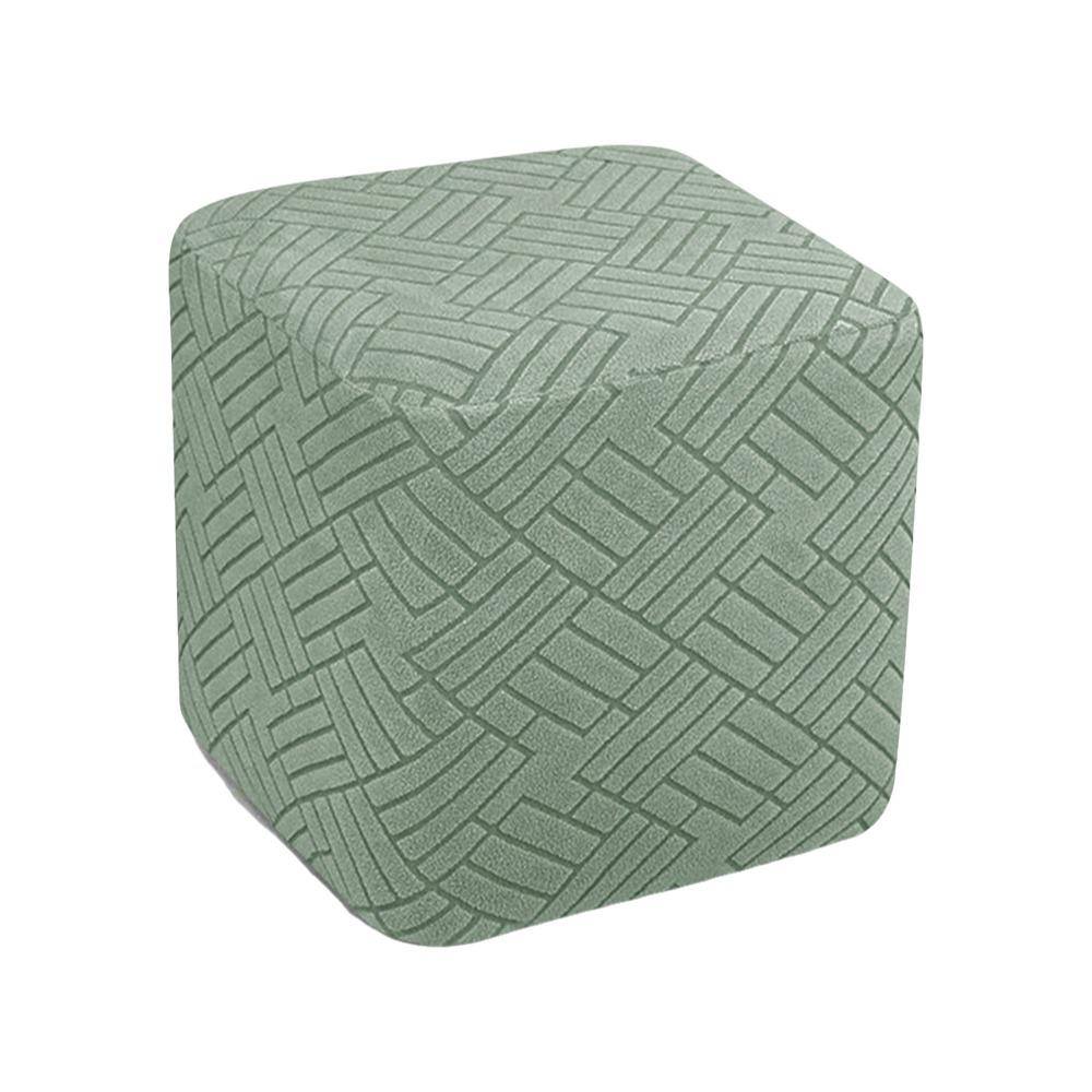 Full Coverage Ottoman Covers Geometric Jacquard Furniture Slipcovers  Sofa Footstool