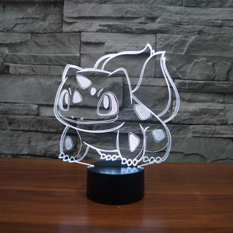 Ночник-единорог с 3D-сенсорным управлением, художественная лампа для декора детской спальни