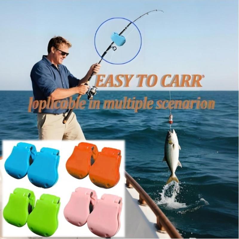 1/2/4 шт. Многофункциональный держатель для удочки Фиксатор Клипса Ремни Портативный Держатель для удочки для пляжной рыбалки Компактный дизайн Рыболовные инструменты
