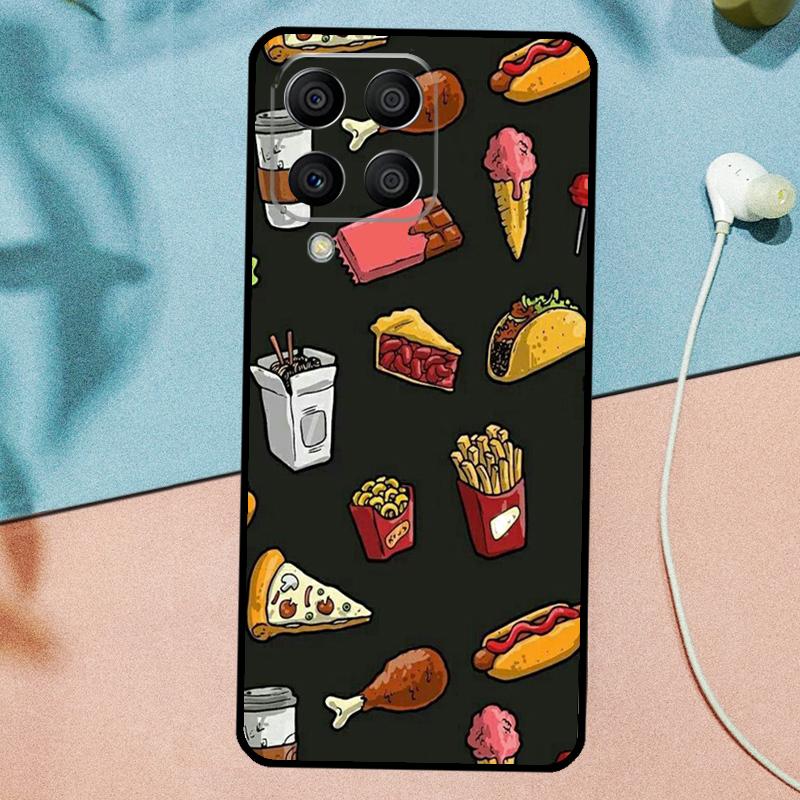Чехол Pizza Sushi Food Donuts Для Samsung Galaxy M31 M11 M23 M12 M13 M14 M15 M35 M55 M34 M54 M33 M53 M32 M52 M06 M16