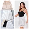 Slip Skirt Thin Women Petticoats Lace Edge Underskirt Silk Dress Slip Anti-Lighting Underskirt