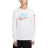 Lpl Letter Print Crew Neck Long Sleeve T-Shirt Men Tops White DA5004-100