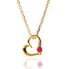 July Birthstone Natural Ruby Natural Stone Made In Japan Necklace Open Heart 925 Silver Birthday Gift Wife Girlfriend Day Product Name Queen of Hearts