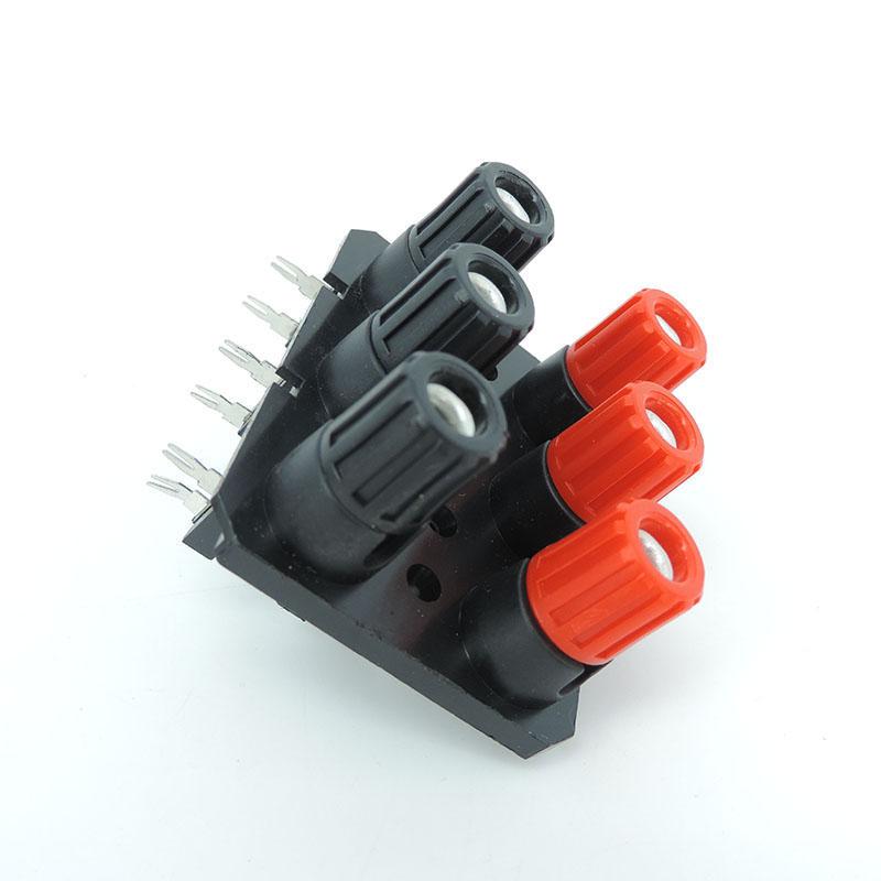 4 мм 2/4/6 контактный разъем отверстие Положение банановый штекер разъем питания аудио разъем динамик усилитель клемма винт клемма блок изгиб