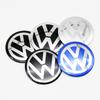 xyz1 For VW Golf 4 5 6 7 Polo GTI Passat 4Pcs 56/60/65/70/75/80/90/100/120mm 3D Car Wheel Stickers Center Hub Cap Emblem Badge Decal