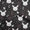 Cotton Flex Black Fabric Kawai Sewing Fabric By The Yard Printed Diy Clothing Sewing Supplies 40 Inch