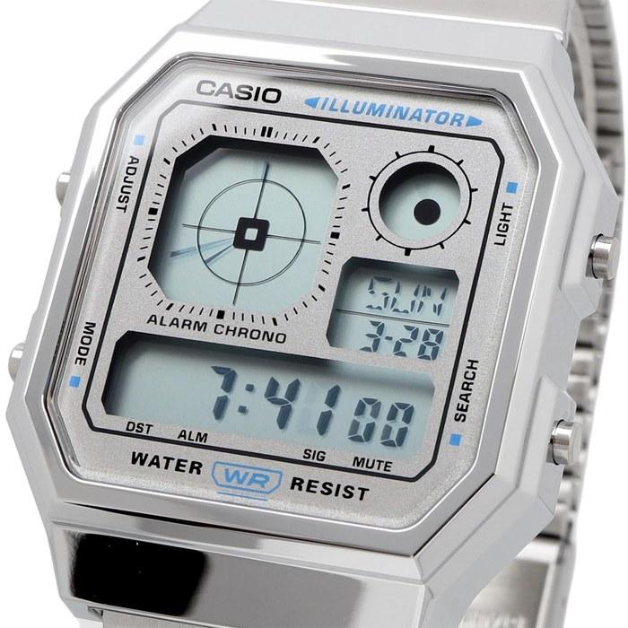 Casio Standard Digital Watch with Analog Display, Vintage Series A130WE-7A, Silver x Metallic Gray