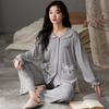 Autumn Satin Sleepwear Pajamas Long Sleeve  Pajamas Sets for Women Nightwear Set Young Girl Pajama Set Casual Homewear