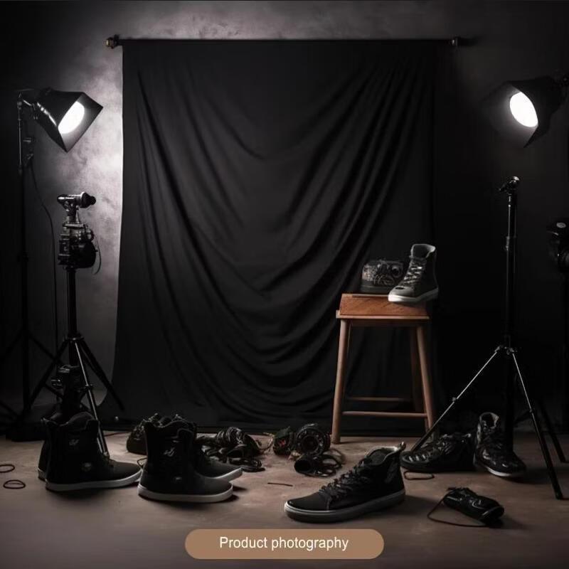 OLOEY Профессиональный непрозрачный черный фон для фотосъемки