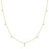 Ожерелье с бриллиантами Station 7 Points Gold 18K K18 [Lara Christie] 0.3ct lp37-0001-yg