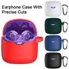 Earphone Case Scratch-resistant Waterproof Shockproof with Hook Soft Silicone Protective Cover for JBL Tune Flex