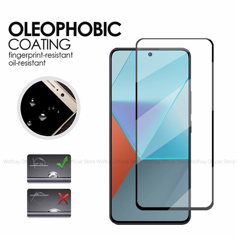 Стекло Full Glue для Xiaomi Redmi Note 13 Pro 5G Защитное стекло для экрана Xiaomi Redmi Note 13 Pro 5G Закаленное стекло Пленка для телефона