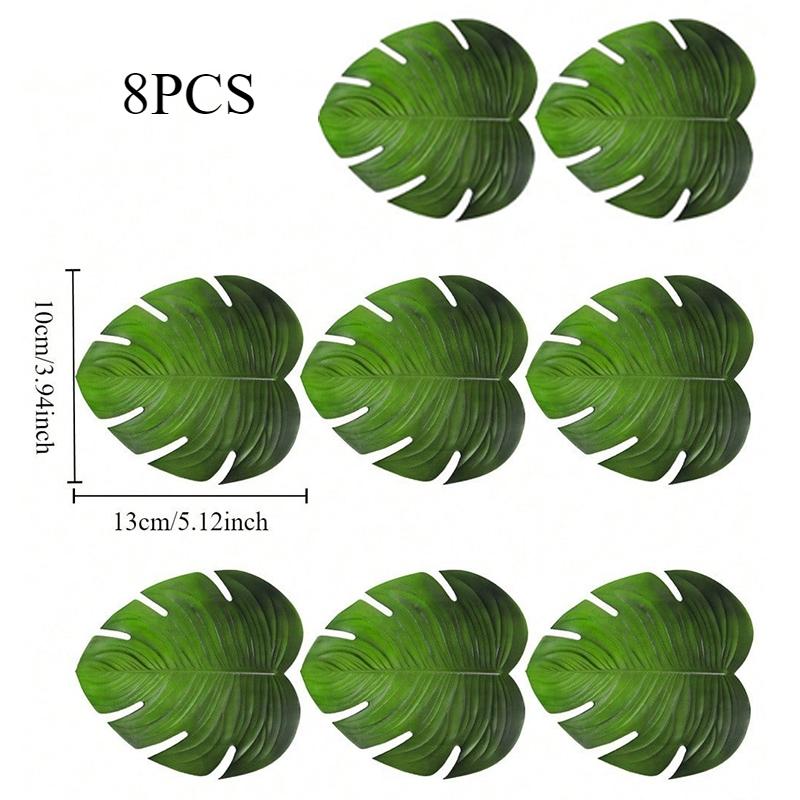 4/6pcs/set Plant Coasters EVA Simulation Turtleback Leaf Placemat Waterproof Non-slip Anti-scald Leaf Decorative Coffee Mat