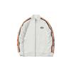 LiNing Sports Fashion Series Logo Letter Print Stand Collar Casual Long Sleeve Jacket Unisex Jacket Off-White AWDQ368-9
