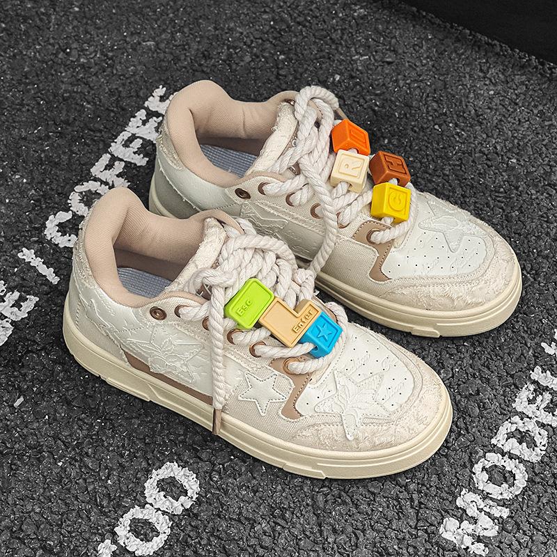 Кроссовки унисекс женские туфли для мужчин теннис ретро Y2K Star панк хип-хоп скейтборд обувь мода пары спорт повседневная обувь