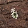 Pear Green Amethyst Stone Sterling Silver Unique Sisters Gift Wedding Pendant PP-56-10