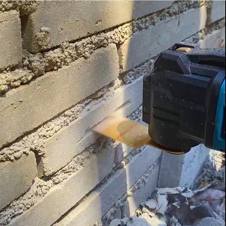 4-Piece Carbide Oscillating Saw Blades for Cutting Brick, Cement, and Grout