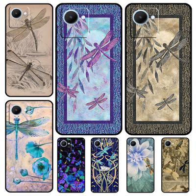 Чехол с рисунком стрекозы для Realme 11 Pro Plus 10 9 GT Neo 5 3 3T C11 C15 C25s C21Y C30 C31 C33 C35 C53 C55