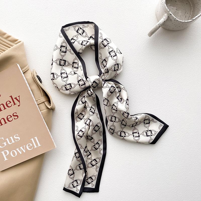 Узкий шейный платок, длинные волосы, ленты, шарфы, женские модные повязки на голову, шейные шарфы 13x110 см