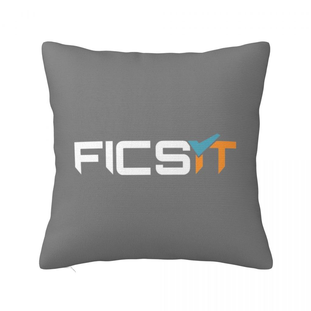 FICSIT Satisfactory Logo Square Pillowcase Cushion Cover Pillow Case Throw Pillow Cover for Home Bedroom Car