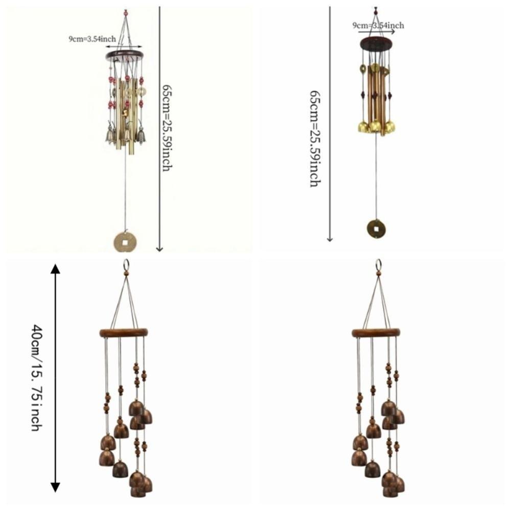 Metal Bell Metal Wind Chimes Wealth and Prosperity Hanging Ornaments Decorative Wind Chimes Garden