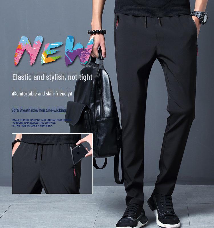 Мужские спортивные брюки большого размера в корейском стиле прямого кроя на весну и осень