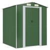 3147427 vidaXL Garden Shed Green 192x191x223 Cm Galvanized Steel