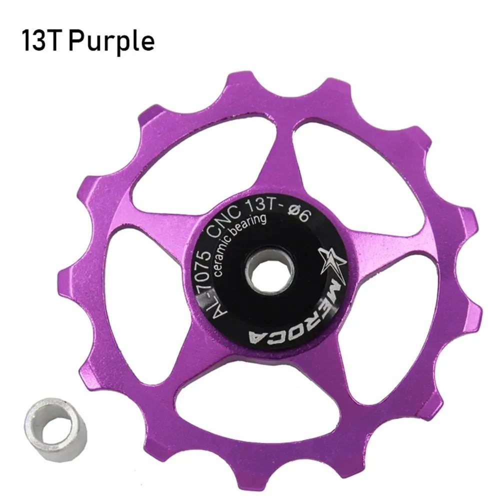 For MTB Bike 11T 13T Aluminum Jockey Wheel Mountain Road Bike Bicycle Rear Derailleur Guide Pulley Steel Bearing