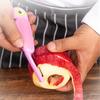 Cute Cartoon Ceramic Cutter  Folding Fruit Knife Kitchen Kids Auxiliary Knives Mini Portable Sharp Knife Peeler