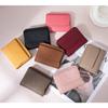 New Japanese and Korean Women's Short Wallet, Fashionable First-layer Cowhide Multi-card Card Bag, Change Bag Ins Trend