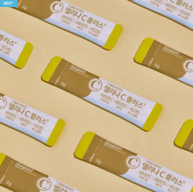 Dongkook Elina C Plus High-Strength Vitamin C, D & Biotin (100 Sticks)