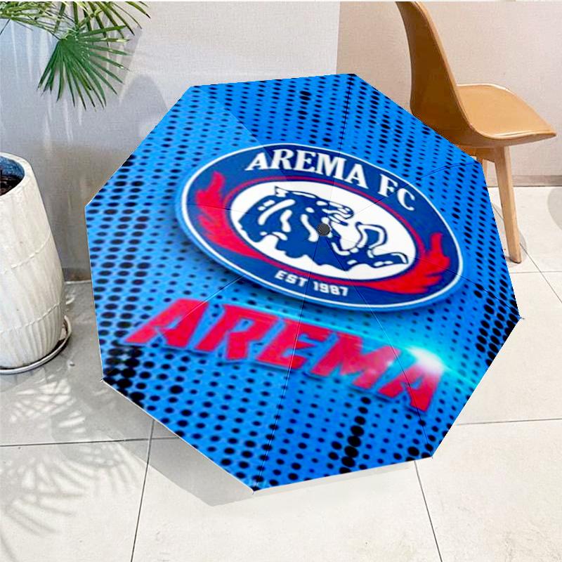 Arema Football club Printed Automatic Umbrella, 8-Frame for Travel, camping, Casual Umbrella, Essential Gift for for family and friends