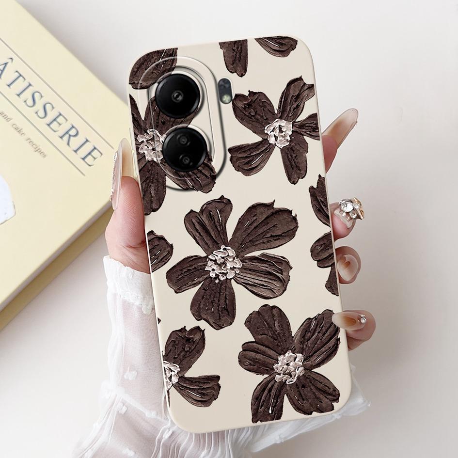For Xiaomi Redmi 13C Case Cover Popular Flower Bowknot Soft TPU Silicone Shockproof Bumper For Xiaomi Poco C65 Redmi13C 4G Funda