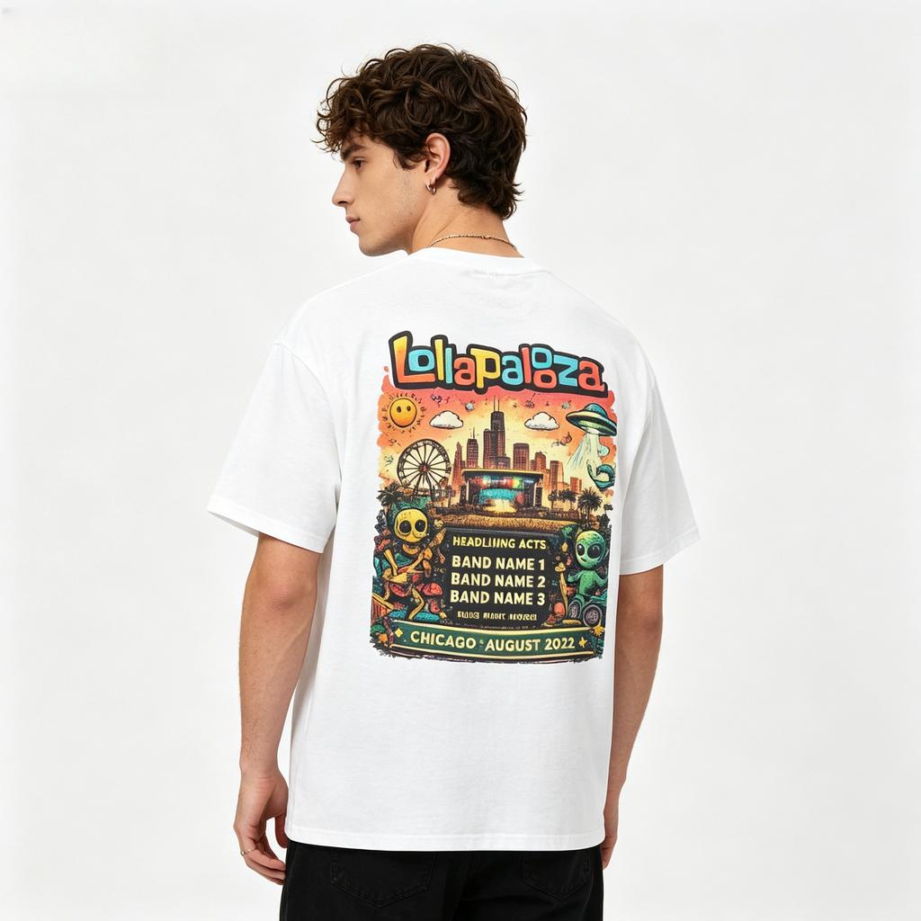 Lollapalooza Chicago 2026 Grant Park July 30 To August 2 2026 Tshirt Unisexunisex Fashion Unisexs Tshirts Streetwear Hip Hop Tees