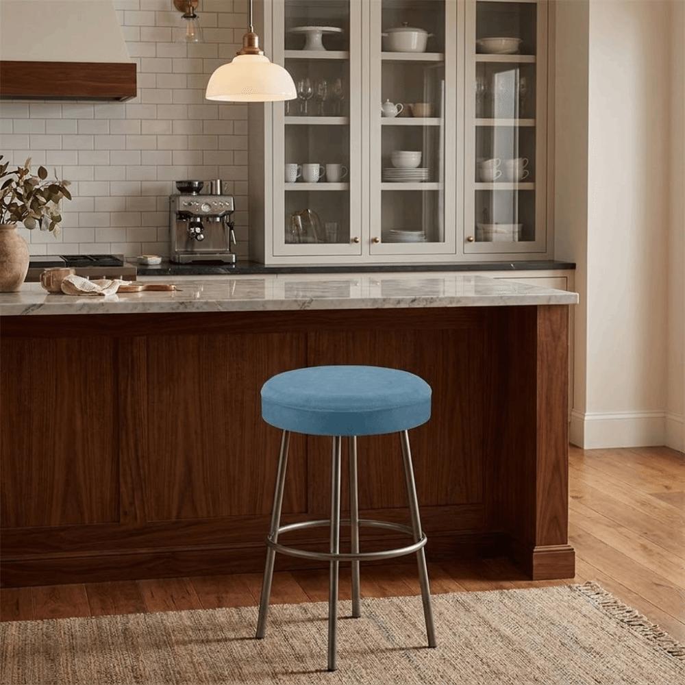 Fitted Thick-fiber chair cover Washable Universal Stool Cover Slipcover Bar Stool Cover  Home Use