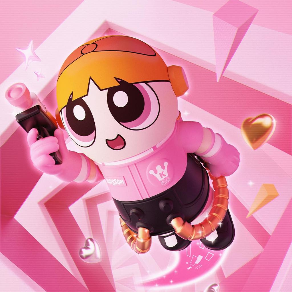 POP MART MEGA Collection SPACE MOLLY THE POWERPUFF 400%+100% GIRLS-Blossom