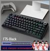 Трехрежимная беспроводная механическая игровая клавиатура Wolfspider F75max с RGB-подсветкой, возможностью настройки и боковой гравировкой.