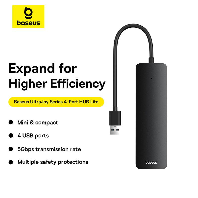 Baseus 4-портовый концентратор Lite серии UltraJoy