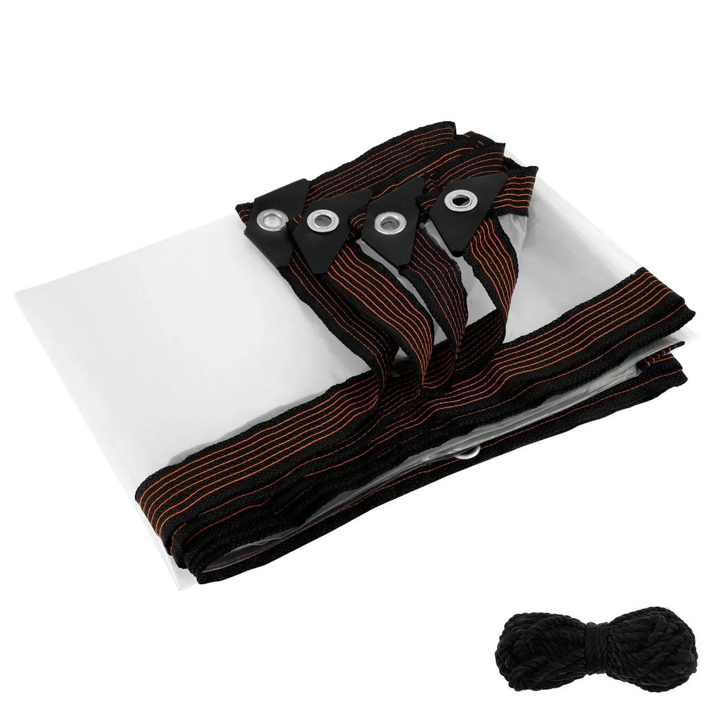 Толстый прозрачный брезент Уличный водонепроницаемый полиэтиленовый тент для покрытия сада, патио, курятника, веранды, навеса, растений, для кемпинга